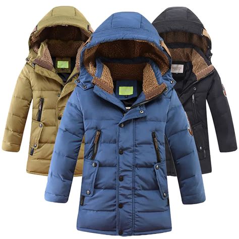 Retail 2018 Winter New Boys Fashion Down Coats Children Long Jacket ...