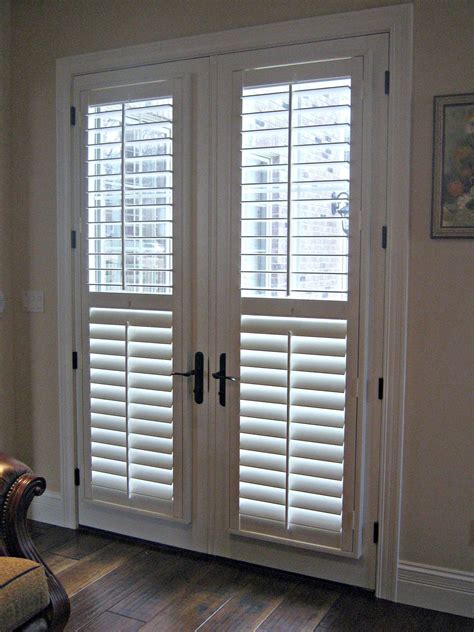 Interior Simple White Venetian Blinds on Bi Fold Glass Door Blinds for ...