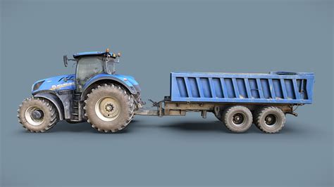 New Holland T7 tractor - Download Free 3D model by Lassi Kaukonen ...
