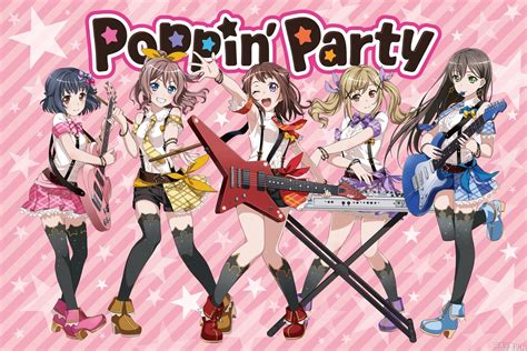 Poppin'Party | Official art list | BanG Dream! | Bandori Party - BanG ...