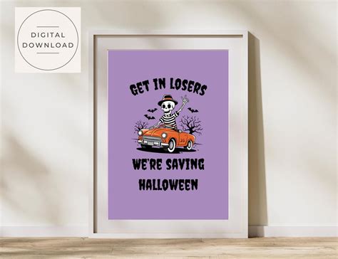 Halloween Poster Halloweentown Art Get in Losers We're Saving Halloween ...