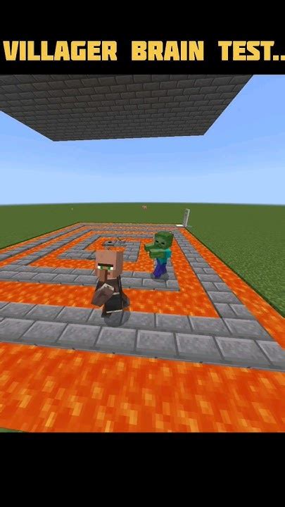 Villager Brain Test 🧐 | #minecraft #trending #viral - YouTube