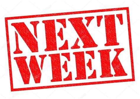 La semaine prochaine image libre de droit par chrisdorney © #63344943