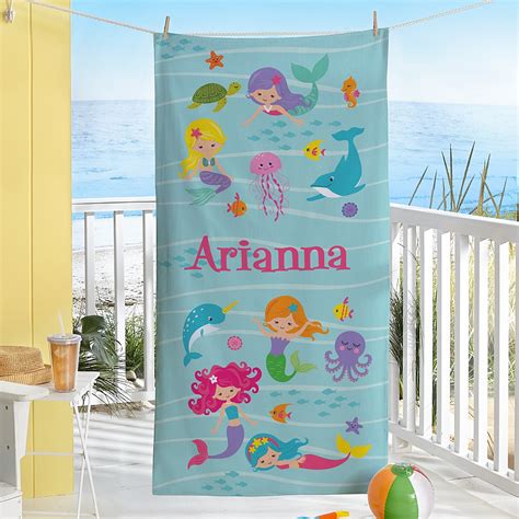 Mermaid Escape Beach Towel | Personal Creations