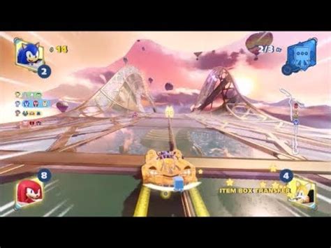 Team Sonic Racing (PS4) Racing In Sky Road With CTR Nitro-Fueled Music ...