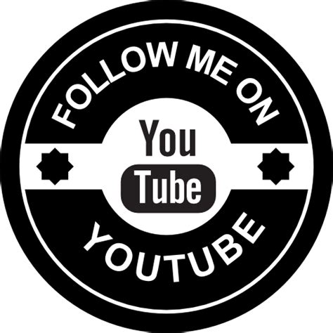 Free Icon | Follow me on youtube social badge