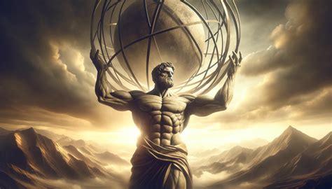Female Atlas Holding The World