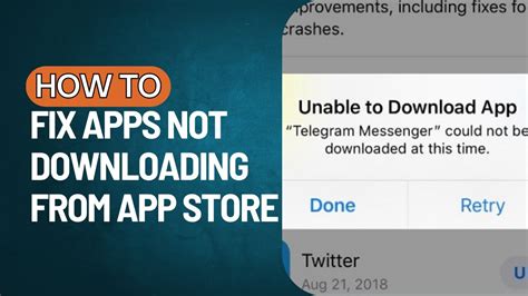 Apps Not Downloading from App Store! [Fixed] - YouTube