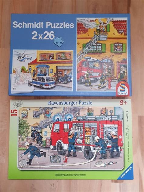 Puzzle 2x Thema Feuerwehr | Kaufen auf Ricardo