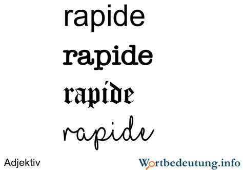 rapide‎: Bedeutung, Definition