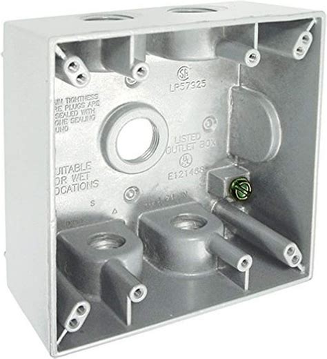 Hubbell-Raco 5337-1 Weatherproof Box, 2 Gang, 31 Cu-in X 4-9/16 in L X ...