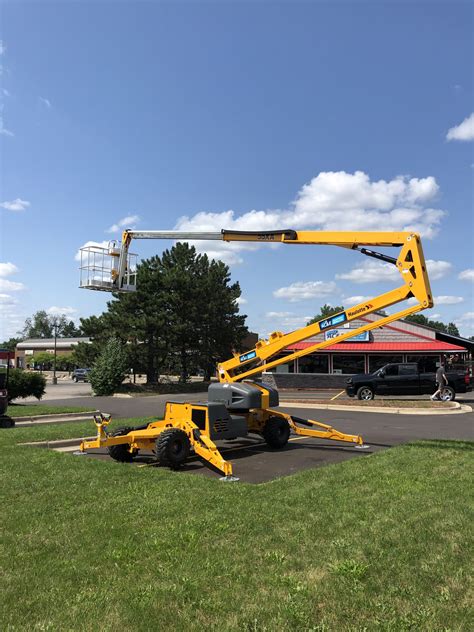 60ft Articulating Lift, 4X4, Gas/DC, Haulotte 55XA | AC&E Rentals