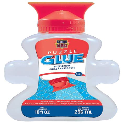 MasterPieces - Jigsaw Puzzle Glue Bottle with Swivel Spreader Cap 10oz ...