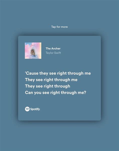 the archer | taylor swift | Taylor swift lyrics, Taylor lyrics, Just lyrics