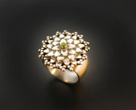 Dahlia Ring in Sterling Silver - SilverBotanica - Handmade Jewelry ...