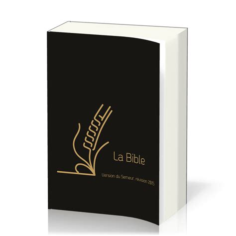 Bible Semeur 2015, compacte, noire - couverture souple, cuir, tranche ...