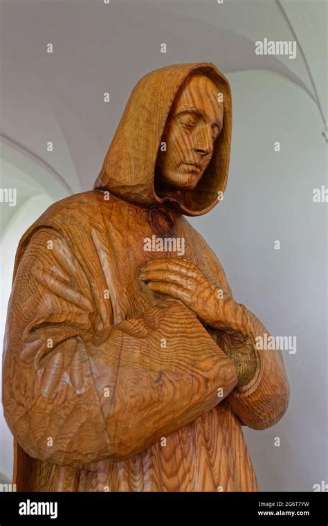 ST-PIERRE DE CHARTREUSE, FRANCE, June 6, 2021 : Statue of Saint Bruno ...