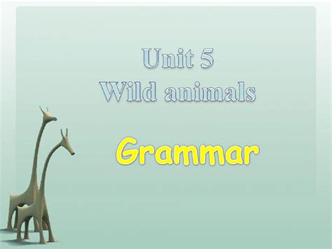 Unit 5 Wild animals grammar_word文档在线阅读与下载_无忧文档