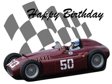 Racing Car Birthday Card 1 Photograph by John Colley - Pixels