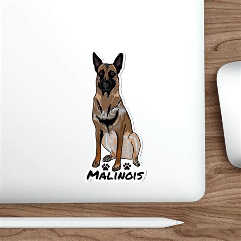 Waterproof Belgian Malinois Sticker Vinyl Decal Dog Lover Gift Belgian ...