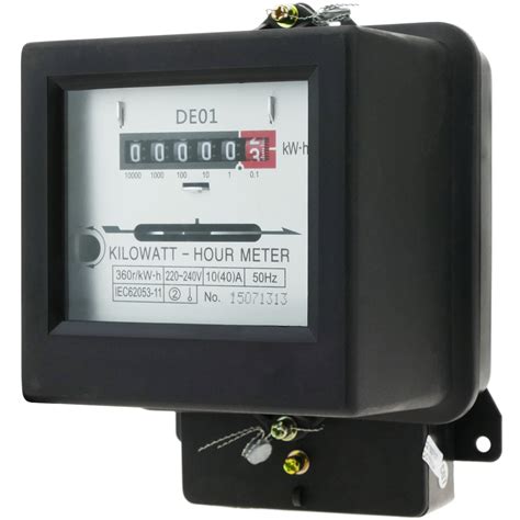 Compteur d'énergie électricité monophasé wattmetere 230V 50Hz 10A ...