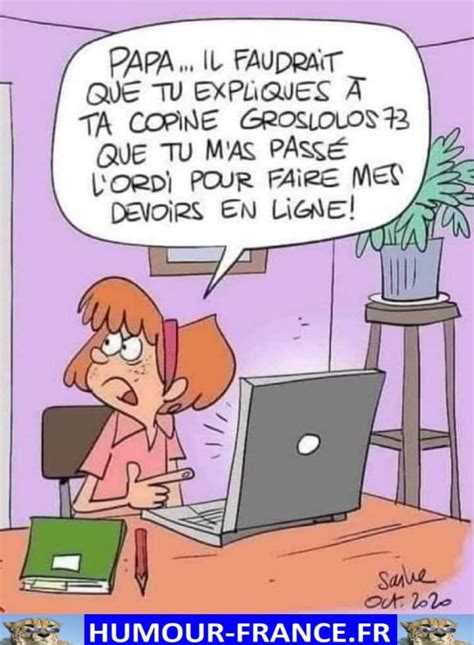 Papa … il faudrait que tu expliques à ta copine groslolos73 que tu