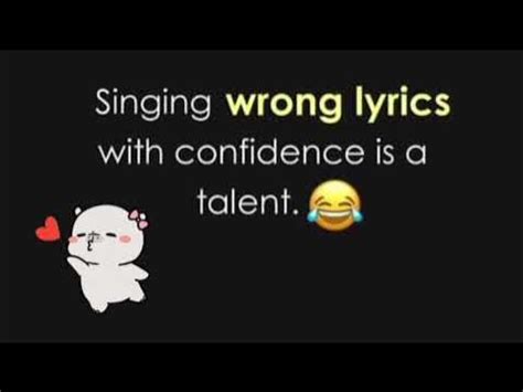 singing wrong lyrics with confidence is a talent | inner peace panda ...