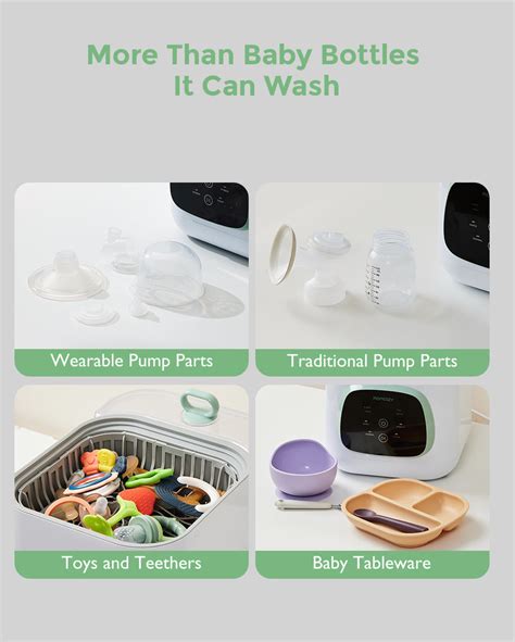 Momcozy KleanPal Pro Baby Bottle Washer and Sterilizer - Best Wearable ...