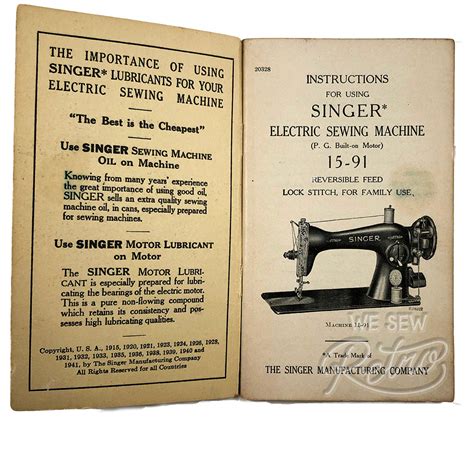 Singer Model 5560 Instruction Manual