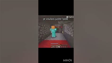 Je voulais juste l'aidé 😅#minecraft - YouTube