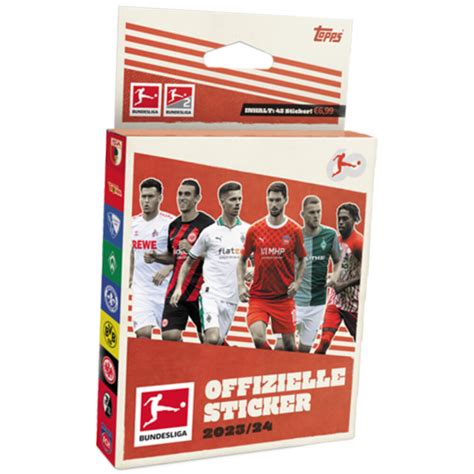 Topps Bundesliga Sticker 2024 - Fußball Sammelsticker - 1 Blister, 11,99