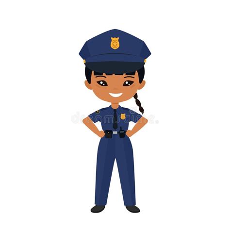 Female Police Officer Cartoon