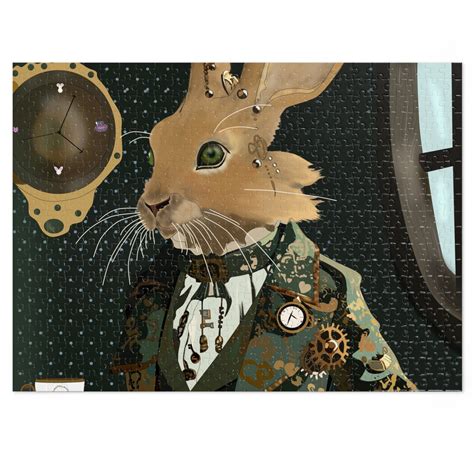 Steampunk March Hare Jigsaw Puzzle - Etsy