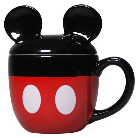 Disney Mickey Mouse 425ml Lidded Mug | Happy Piranha