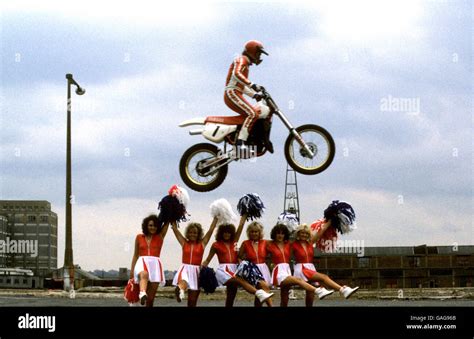 Motor Racing - Motorcycle Stunt Record Attempt Stock Photo - Alamy