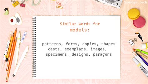 Models synonyms that belongs to verbs