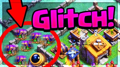 DOUBLE GLITCH ARCHER - Clash of Clans Builder Base Archers Funny Moments!