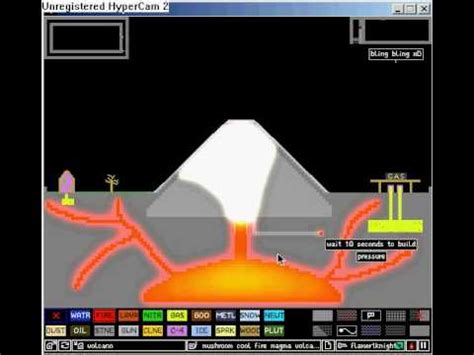 powder game volcano/ - YouTube