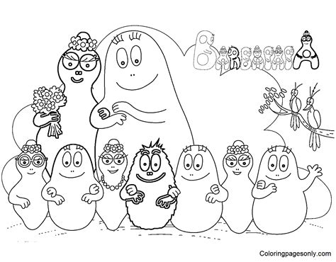 Página para colorir de Barbapapa para impressão gratuita - Páginas para ...