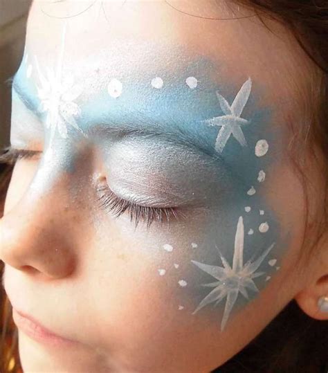 Eiskönigin schminken elsa schminken einfach blau und weiß | Elsa ...