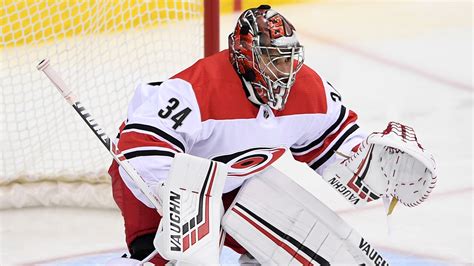 Hurricanes Injured Goalie Petr Mrazek Returns To Practice