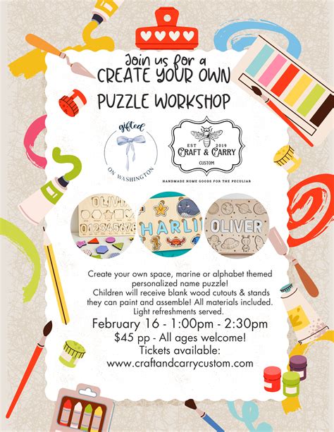 DIY Custom Puzzle Workshop