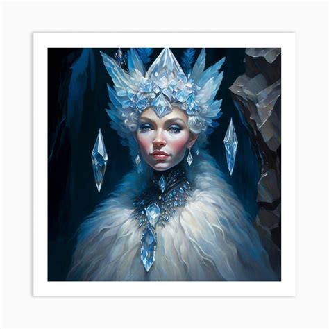 Ice Queen 2 Art Print by AIArtNation - Fy