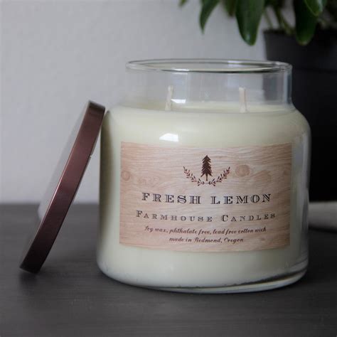 Fresh Lemon Candle – Farmhouse Candle Shop