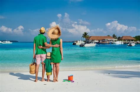 Family with Three Year Old Boy on Beach Stock Image - Image of mother ...