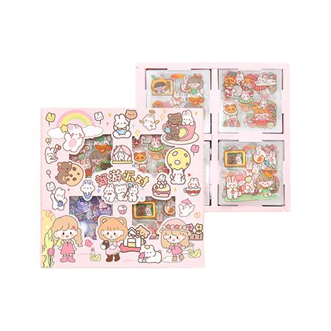 100-Pack Kawaii Sticker Box - Picnic | MoshiMoshi UK