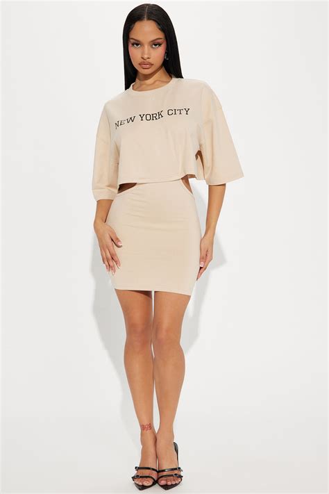 Uptown Girl Micro Mini Dress - Taupe | Fashion Nova, Dresses | Fashion Nova