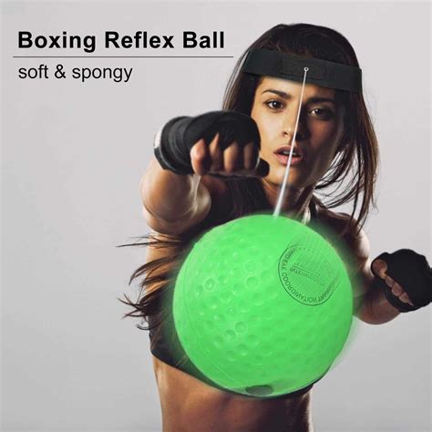 Boxing Reflex Ball Set 4 Reaction Reflex Ball Plus 4 Elastic Bands ...