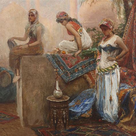 'Danseuses dans le souk', Orientalist painting by Fabio Fabbi | Mayfair ...