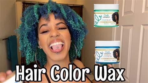 I TRIED Curls Unleashed Color Blast Hair Wax..AGAIN | Bodacious Blue ...
